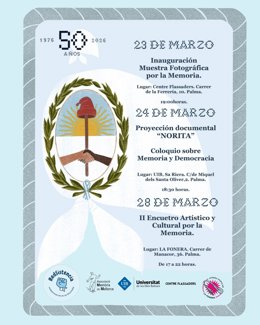 Colectivo de argentinos en Baleares organiza una semana de actividades contra la dictadura y el golpe militar de Videla