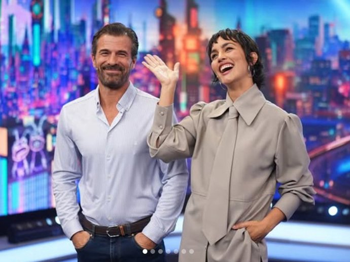 Rodolfo Sancho y Megan Montaner han visitado este jueves 'El Hormiguero'