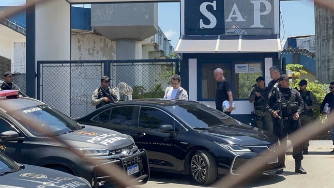 Archivo - Arquivo - 29 de novembro de 2025, São Paulo, São Paulo, Brasil: São Paulo (SP), 29/11/2025 - Daniel Vorcaro, proprietário do Banco Master e figura-chave em uma investigação de fraude financeira, que estava detido no Centro de Detenção de Guarulh