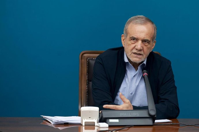 Archivo - El presidente de Irán, Masud Pezeshkian
