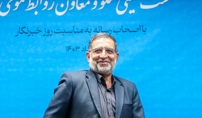 12 August 2024, Iran, Tehran: Brigadier General Ali Mohammad Naeini, the Islamic Revolution Guard Corps (IRGC) spokesman, stands after a press conference in Tehran. Photo: -/ZUMA Press Wire/dpa