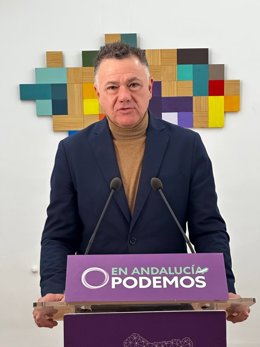 Archivo - Arquivo - Juan Antonio Delgado, candidato do Podemos Andaluzia ao governo regional.