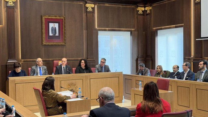 Imagen de la sesión plenaria extraordinaria del Ayuntamiento de León celebrada este viernes.