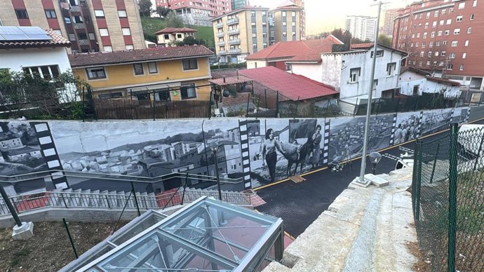 Mural artístico en Masustegi