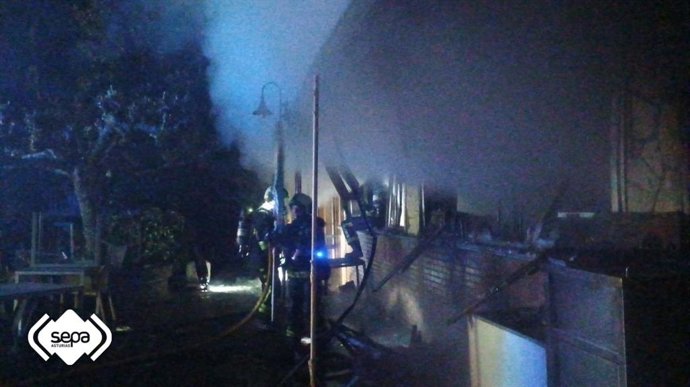 Incendio en un restaurante de Avillés.