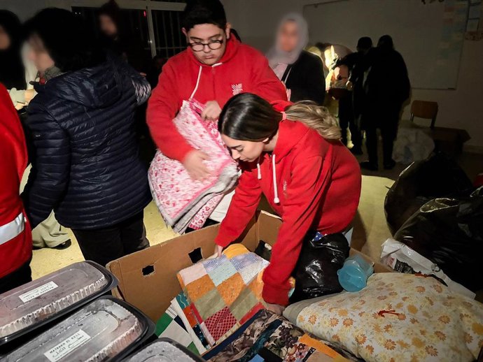 Entrega de ayuda de Cáritas en Líbano