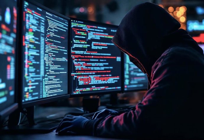 Ilustración de un ciberdelincuente.