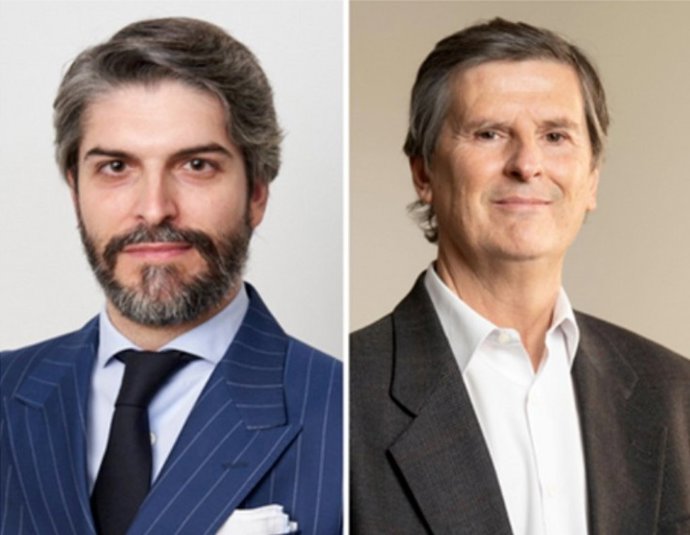 De izquierda a derecha, Alfonso Codes y Lucas Osorio, nuevos miembros de la Comisión de Designación de Árbitros de la Corte
