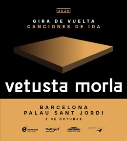 Cartel del concierto de Vetusta Morla en Barcelona