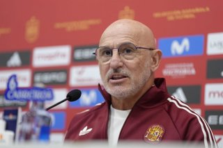 El seleccionador nacional Luis de la Fuente en rueda de prensa