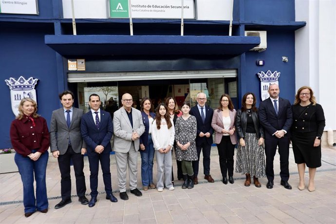 Inauguración del Instituto de Educación Secundaria Santa Catalina de Alejandría de Jaén, tras su rehabilitación integral 