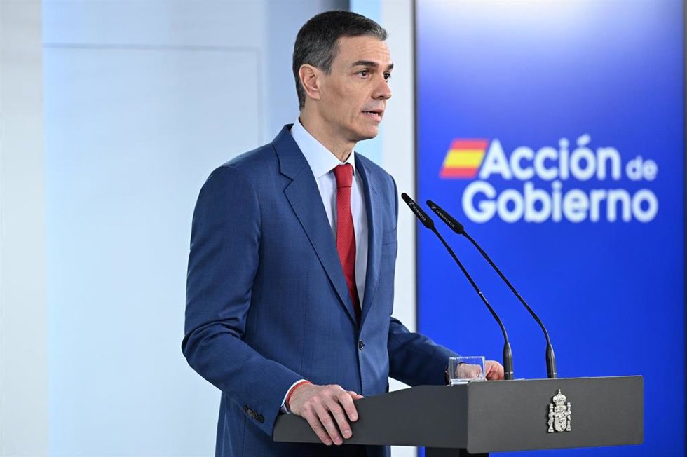 El presidente del Gobierno, Pedro Sánchez.