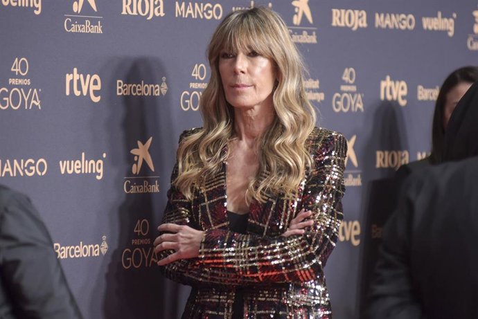 La esposa del presidente del gobierno Begoña Gómez en la alfombra roja de la 40º edición de los Premios Goya, en el Auditori del Centre de Convencions Internacionals, a 28 de febrero de 2026, en Barcelona, Cataluña (España).