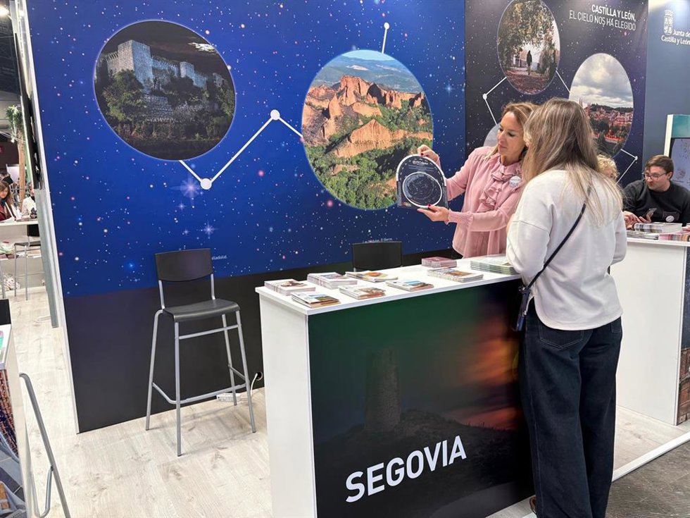 Expositor de Segovia en la Feria.