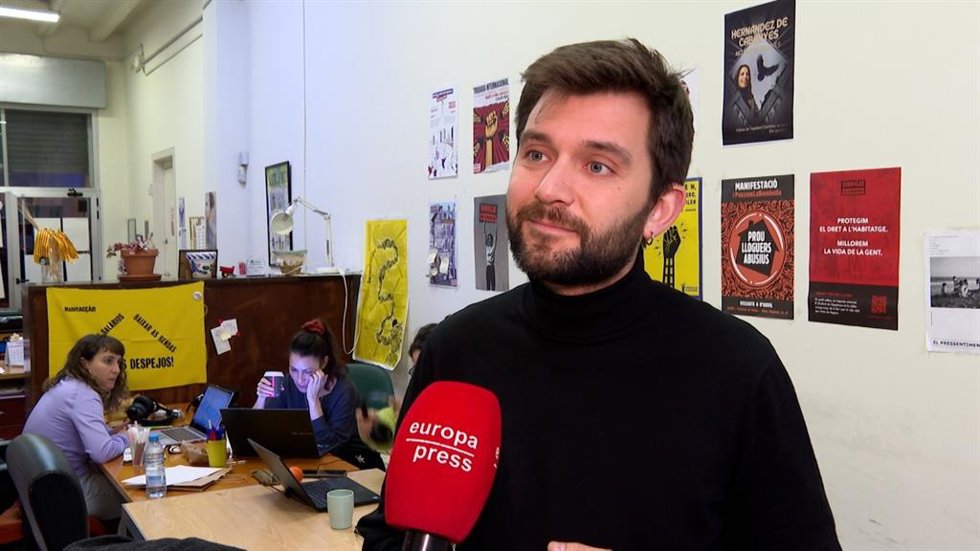 Archivo - El portavoz del Sindicat de Llogateres, Enric Aragonès, en una imagen de archivo