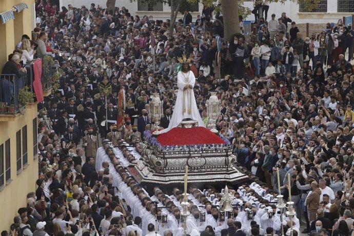Archivo - Salida procesional de  Nuestro Padre Jesús Cautivo en la Semana Santa22. Lunes Santo a  11 de abril del 2022 en Málaga (Andalucía, España)