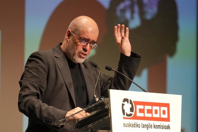 Archivo - El secretario general de CCOO, Unai Sordo