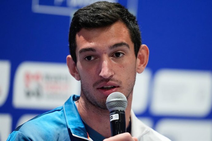 Archivo - Arquivo - O espanhol Quique Llopis participa da coletiva de imprensa do Campeonato Europeu de Atletismo da Divisão 1, Madrid 2025, no Marriott Auditorium Hotel, em 26 de junho de 2025, em Madri, Espanha.