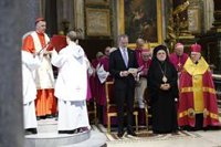 El Rey toma posesión como protocanónigo de la Basílica de Santa María la Mayor y llama a ser "faro de concordia"