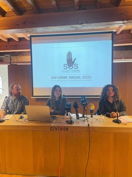 Presentación del informe anual 2025 de SOS Racismo Navarra.