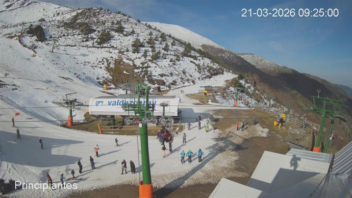 Valdezcaray abre este sábado con ocho pistas y 8,99 kilómetros esquiables Pista Principiantes