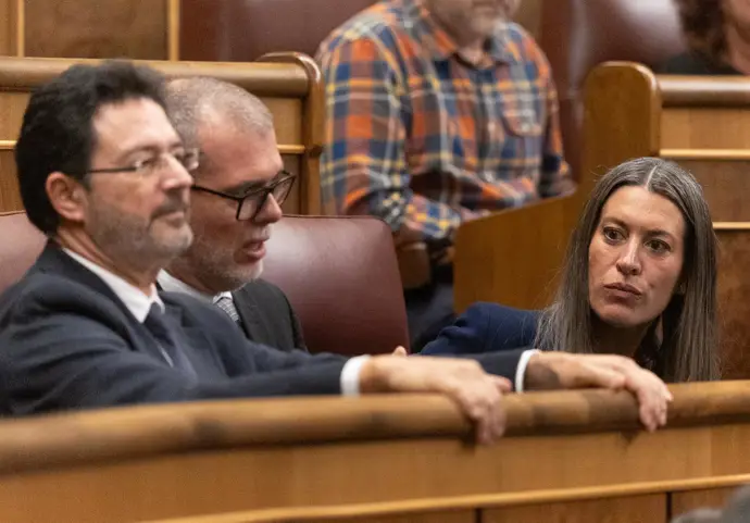 La portavoz de Junts en el Congreso, Miriam Nogueras, durante una sesión plenaria en el Congreso - Eduardo Parra - Archivo