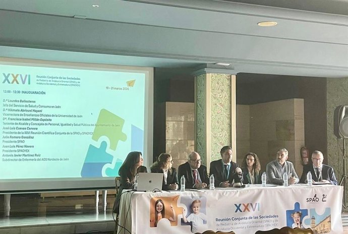 Celebración de la XXVI Reunión Conjunta de Pediatría de Andalucía y Extremadura en Úbeda (Jaén).