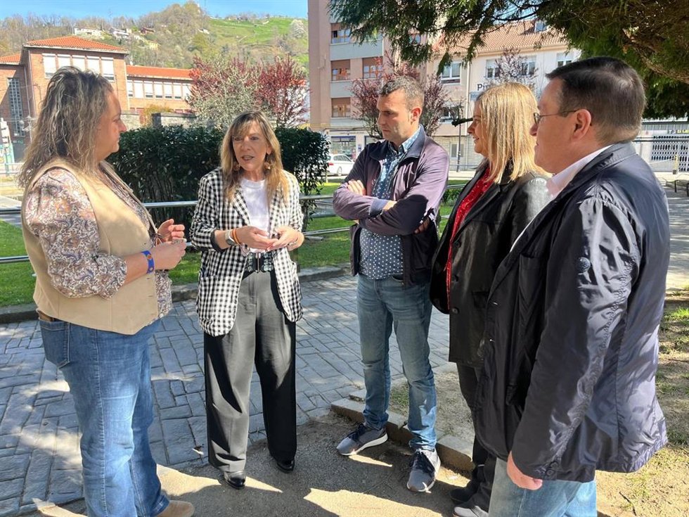 La diputada nacional del PP por Asturias, Esther Llamazares, este sábado en Langreo.