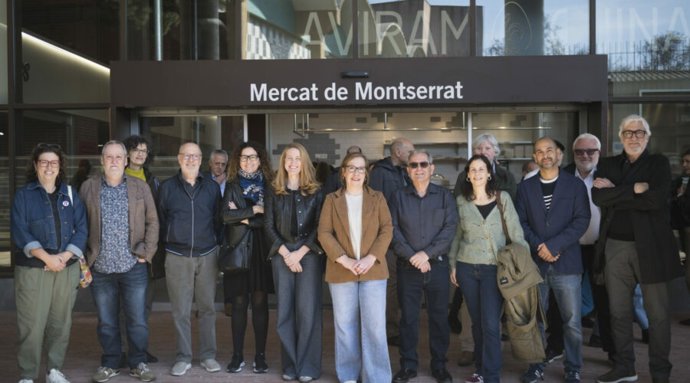 Inauguración del nuevo mercado de Montserrat de Barcelona, en el distrito de Nou Barris