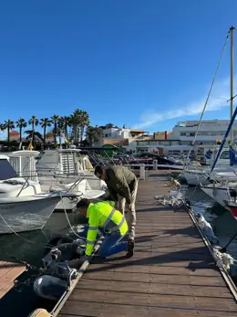 Desperfectos en el puerto de Cabo de Palos