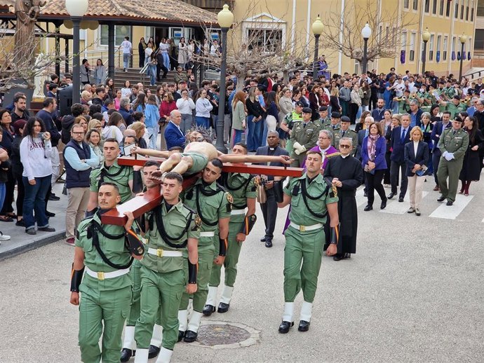 La imagen recorrerá el Campus de Los Jerónimos acompañada por miembros del Regimiento de Infantería 'Zaragoza 5' de la BRIPAC, estudiantes y trabajadores de la Universidad