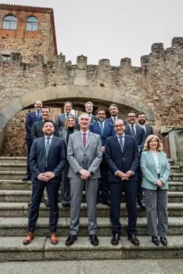 Alcaldes posando en Cáceres