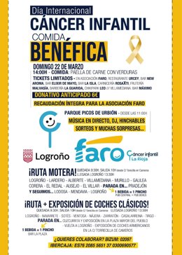 FARO celebra este domingo 22 su comida solidaria por el Día del Cáncer Infantil.