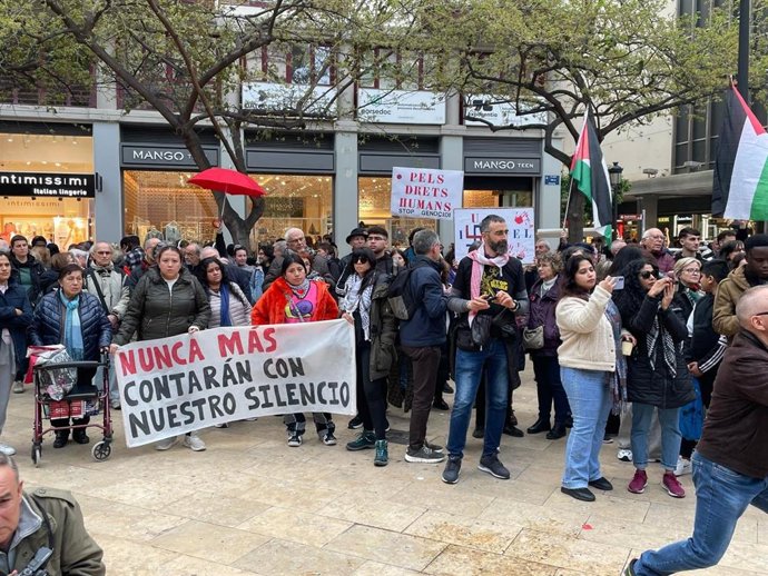 Imagen de la concentración en València