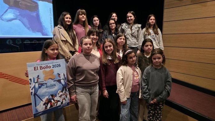 Sorteo celebrado esta mañana en la Casa de Cultura de Avilés para conocer a la Xana, Xanina y las Damas de Honor de El Bollo 2026.