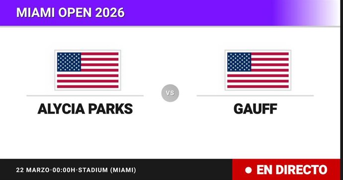 Alycia Parks - Coco Gauff: resumen y estadísticas del partido de Dieciseisavos de final de Miami Open