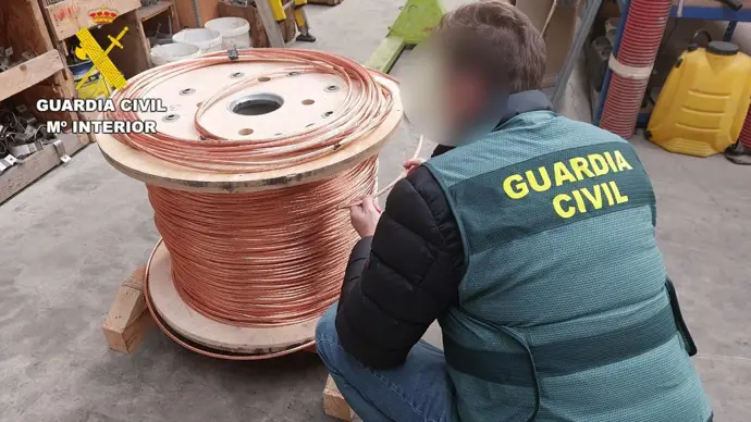 Robo de cobre en León