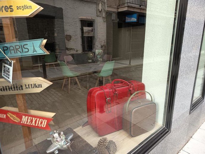 Imagen de recurso del escaparate de una agencia de viajes.