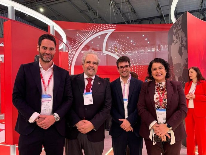El conseller insular de Hacienda, Innovación y Función Pública del Consell de Mallorca, Rafel Bosch, en el Mobile World Congress de Barcelona