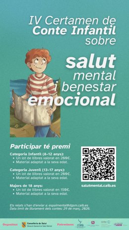 El Govern convoca el IV Certamen de Cuento Infantil sobre salud mental y bienestar emocional