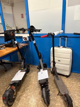 Patinetes requisados en Alhaurín de la Torre