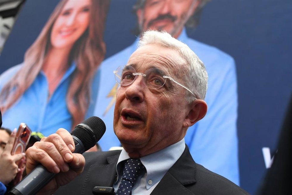 El expresidente colombiano Álvaro Uribe
