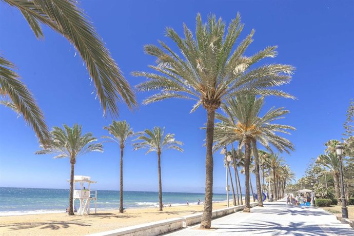 Archivo - Imagen del paseo marítimo de San Pedro de Alcántara.