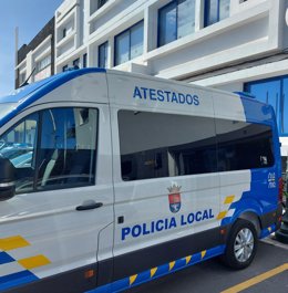 Una unidad de la Policía Local de Arrecife, en Lanzarote