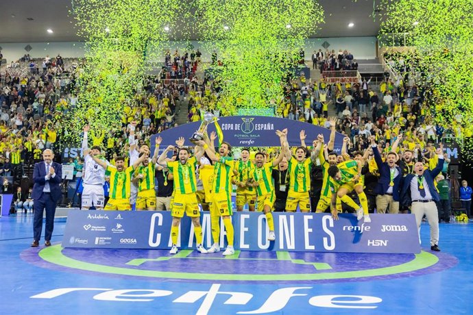 Imagen de archivo del Jaén Paraíso Interior gana su cuarta Copa de España en los penaltis contra el Barça.