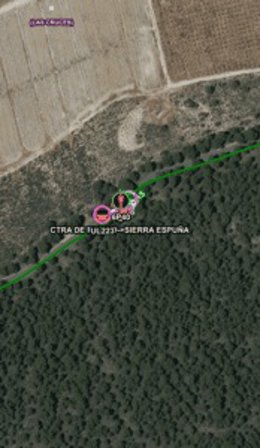 Servicios de emergencias han intervenido en un accidente de tráfico con un herido atrapado en la RM-515, termino municipal de Alhama de Murcia.