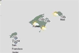 Predicción meteorológica para este lunes