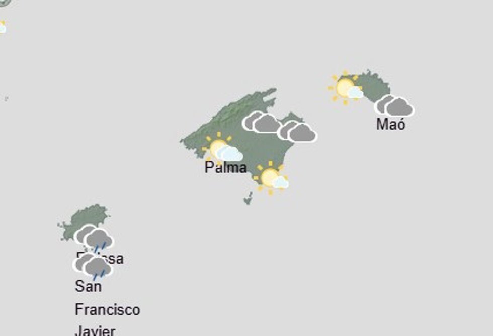Predicción meteorológica para este lunes