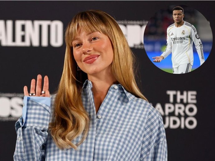 Ester Expósito y Kylian Mbappé en un fotomontaje de Europa Press