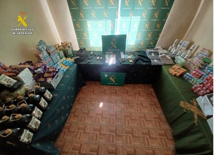 Guardia Civil, material incautado en la operación Saturpa